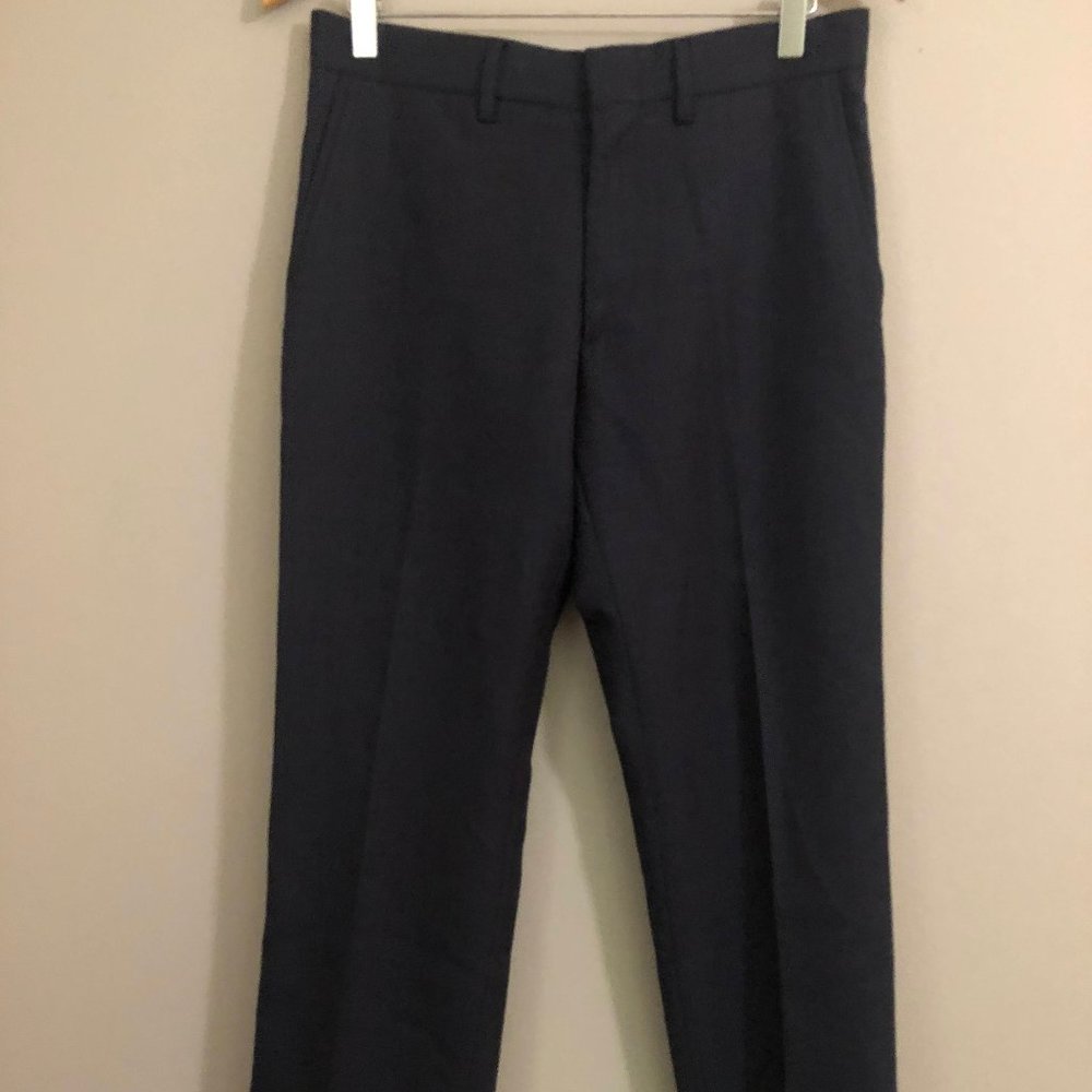 Slim Fit J.Crew Navy Wool Trousers 30x30